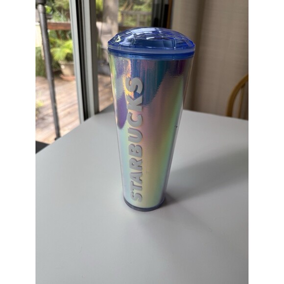 Starbucks Ocean Kaleidoscope Dome Venti Tumbler 24 OZ (BRAND NEW-RARE) NO STRAW - Picture 1 of 8